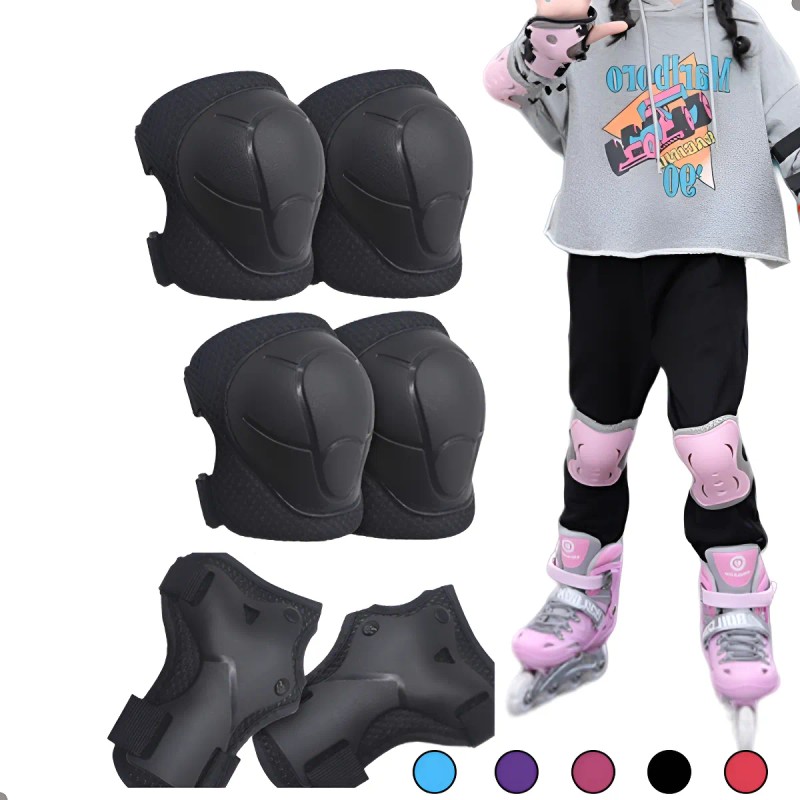 Coderas De Rodilla Con Protector De Niño Muñeca Ajustable
