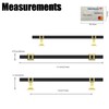 Coinkoly 10 Pack 7 Inch(177mm) Black and Gold Cabinet Pulls