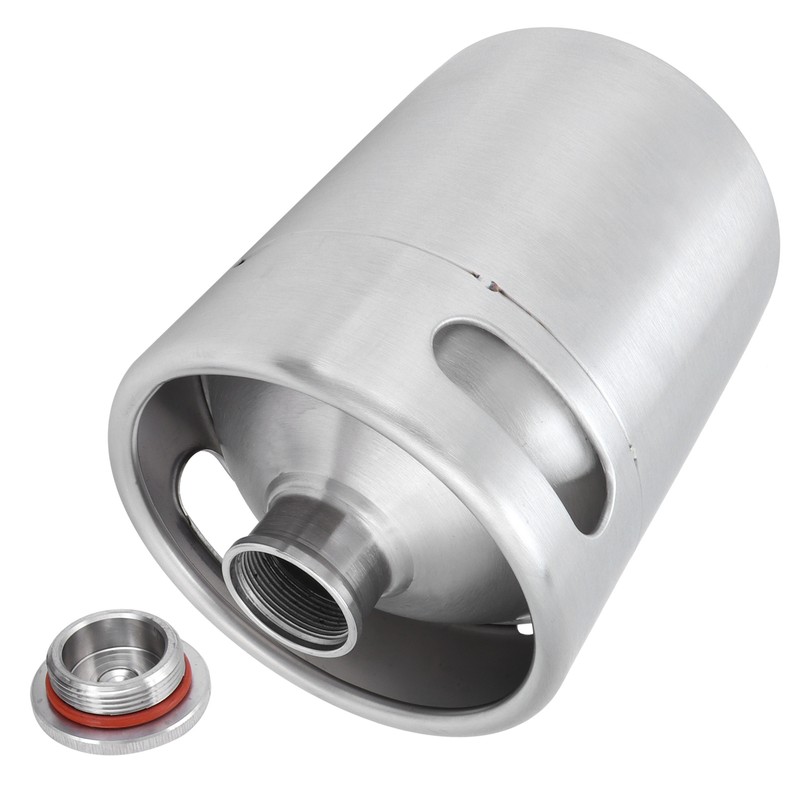 2L Beer Keg Mini Stainless Steel Beer Barrel with Spiral