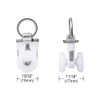 ZSHINE Aluminium Alloy Heavy-duty Curtain Rail Pulleys Runners(50pcs)