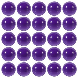 Luxshiny 50pcs Bingo Balls Lottery Balls Plastic Hollow Bingo Balls Raffle Balls Purple Lotto Ball Round Vending Machine Capsules Activities Game Balls Props 4cm