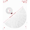Soqool Christmas Tree Skirt - White 36 Inches Faux Fur