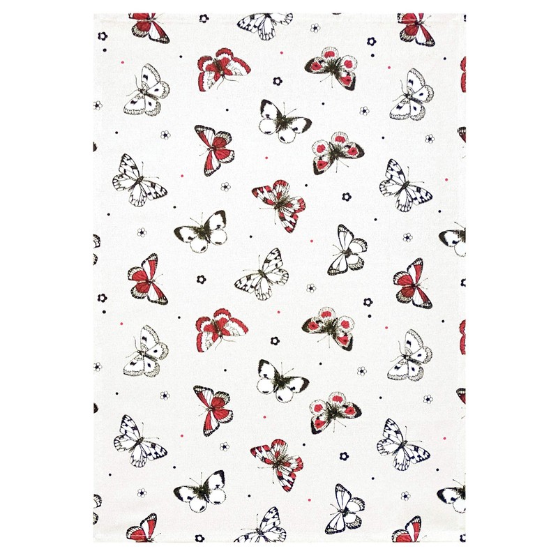 Lashuma Tea Towels Cotton 48 x 46 cm, Butterfly 2