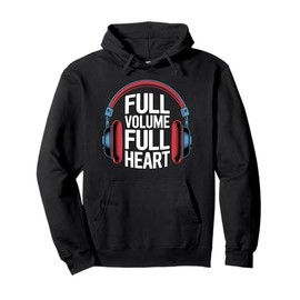 Full Heart Hearing Awareness Family Support Pullover Hoodie
