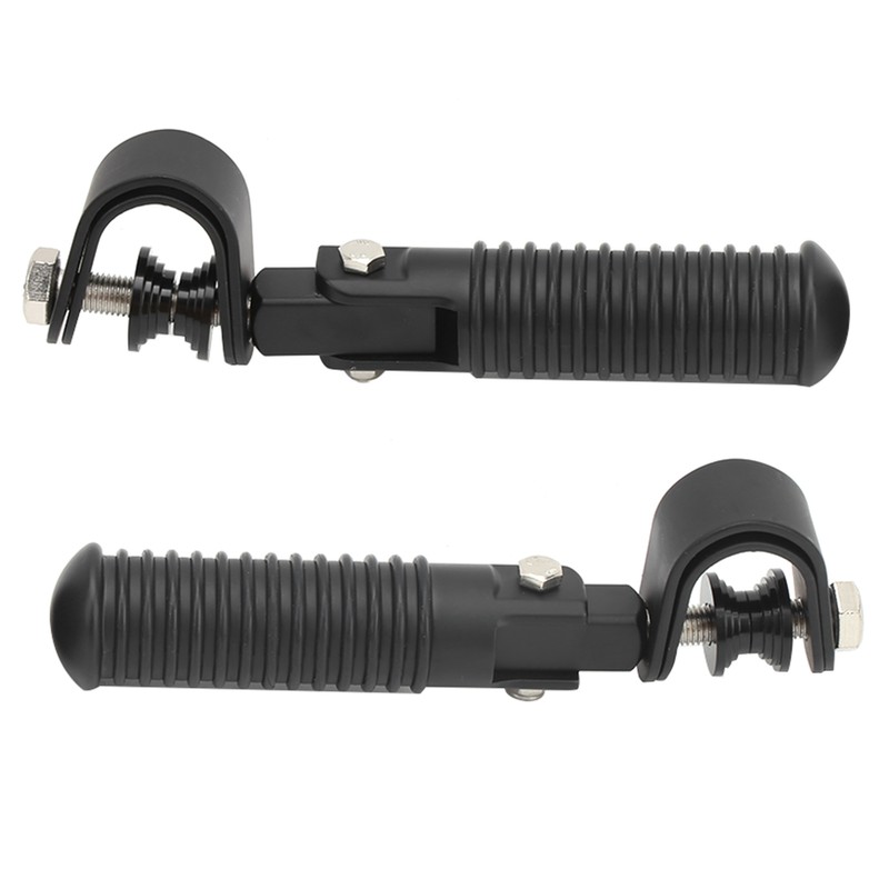 Pair of Motorcycle Foot Pegs Clamp Footrest Mount for 1in