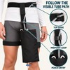 Black Urinary Drainage Bag Holder Pouch with Waist and Thigh
