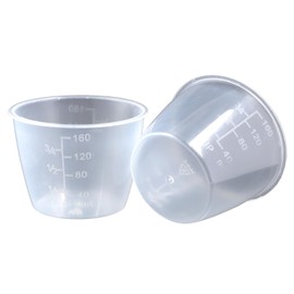 JasperKino 2 Pcs Rice Measuring Cups Non Stick Mixing Cups Clear Graduated Cups for Rice Cooker