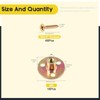 Mardatt 64Pcs M6 Brad Hole Tee Nut with Screws Set
