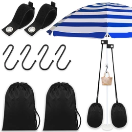 Gansita 2 Pack Portable Summer Beach Umbrella Sand Bags Large Waterproof Canopy Weight Sandbag Umbrella Legs Heavy Duty Sandbag Kits for Canopy Legs Outdoor Gazebo Trampoline Pergola