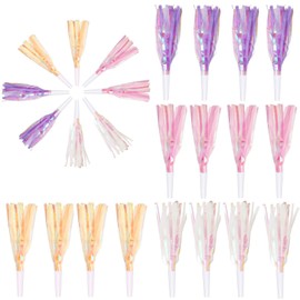 HAYGEM Pack of 24 Colourful Party Horns, Birthday Party Whistles, Party Blower Pipes, Colourful Party Crackmakers, Colourful Trunks Children's Birthday Party for Birthday Parties, Weddings, New Year's