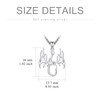 PROESS Fish Hook Necklace for Men 925 Sterling Silver Antler