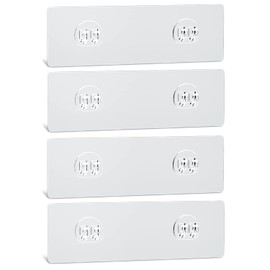 AKTECKE Shower Caddy Adhesive Replacement, No Drilling Transparent Adhesive Wall Hooks for Corner Shower Organizer, Waterproof Adhesive Strips for Bathroom Storage Shelf