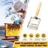 AIMALL Stainless Steel Honey Uncapping Fork with Wooden Handle Beekeeping