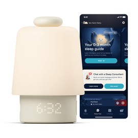Hatch Baby Sleep Support, Sound Machine, Night Light | Registry Essential, Routine Builder, Time-to-Rise Alarm Clock, White Noise, Nursery Stories, Toddler Kids Bedroom (Wi-Fi), Putty