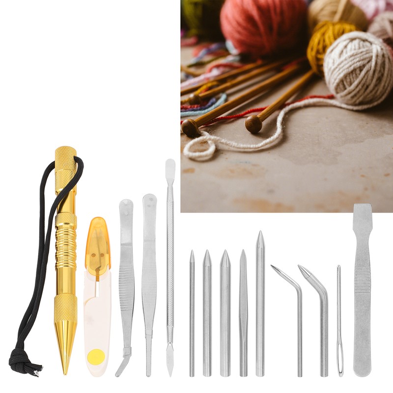 14Pcs/Set Paracord Needles Knitting Tool Paracord Stitching Needles Set Bracelets