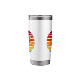 Carnivorous Plant Retro Sunset Sarracenia Stainless Steel Insulated Tumbler