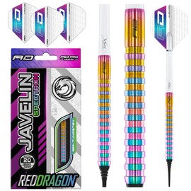 RED DRAGON Javelin Spectron 18 g Softip Premium Tungsten Darts Set with Flights and Shafts