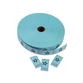 2000 Blue Star Single Roll Consecutively Numbered Raffle Tickets