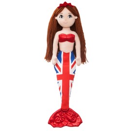 AURORA, 60783, Union Jack Sea Sparkles Catherine, 18In, Soft Toy, Red and Blue