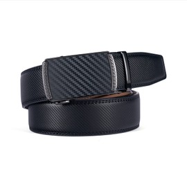 28"-68"Men's Leather Ratchet Dress Belt Big And Tall With Automatic Buckle