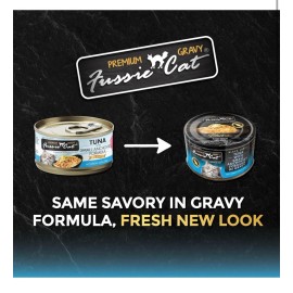 Fussie Cat Tuna with Small Anchovies In Gravy 24/2.8oz Cans