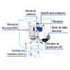 Foset VW-256, Juego de accesorios para WC, con sistema DUO,