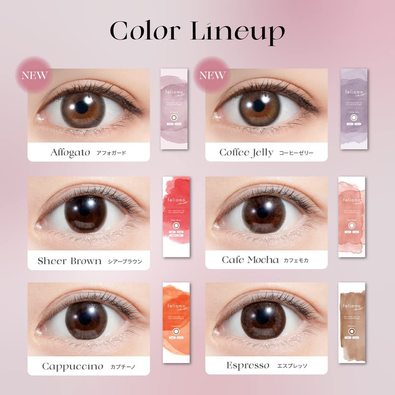 [ 白石麻衣 イメージモデル カラコン ] feliamo (フェリアモ) ワンデー 10枚入り コーヒーゼリー（度あり）[-1.00]
