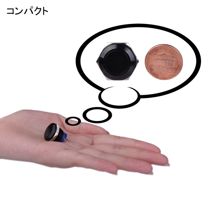 Ulincos Momentary Push Button Switch Waterproof Switch U16A1/U19A1 1NO SPST