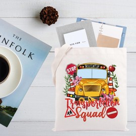 CMNIM Bus Driver Gift Transportation Squad Bus Tote Bag Appreciation Gifts for Busdriver Rollin Rolling Handbag (Transportation Squad TB)