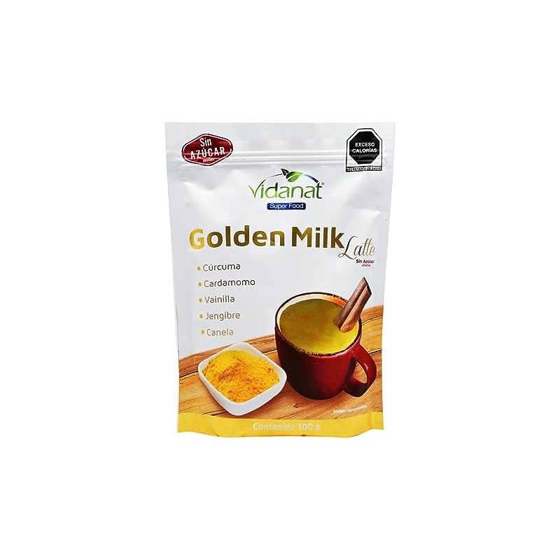 Vidanat Golden Milk 300 g – Mezcla Natural para Bebida