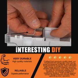 Upgrade (2 Pcs) MHY62044106 Refrigerator Door Spring Replace MHY62044104 MHY62044103 Flapper Door Spring Compatible With LG Kenmore Electronics Refrigerator LFX25976ST LFX28978ST LFX28968SB LFX28968ST