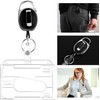 Llaveros Retráctiles de Alta con Funda para Tarjeta, 6 Pcs