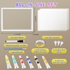 Hzorille Horizontal Family Handprint Kit 3D Floating Frame (White)