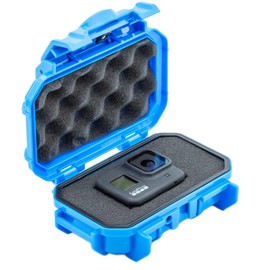 Evergreen 52 Dry Box Protective Case with Pick & Pluck Foam - Travel Safe/Mil Spec/Waterproof/USA Made - for Pistols, Cameras, Phones, Camping, Fishing, Hiking, Traveling, Water Sports, Knives (Blue)