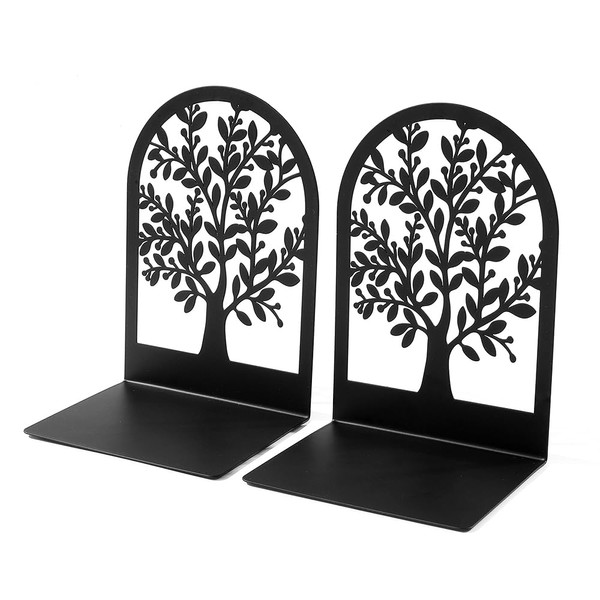 Tree of Life Book Ends - Black Tree Decorative Bookend,