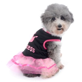 Ranphy Rhinestone Princess Dog Dress Lace Tutu Vest Skirt for Small Dog Cat Girl Apparel