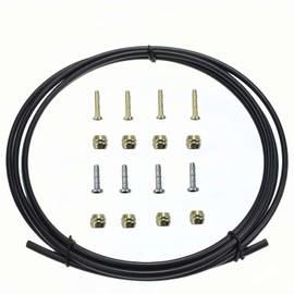 Bike Disc Brake Oil Tube 2500mm Bicycle Hydraulic Disc Brake Hoses Kit for SRAM/Shimano BH59 BH90 Mountain Bike MTB/Road Bicycle (Black)