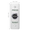 No-Touch Infrared Push to Exit Button with Green LED Indicator,