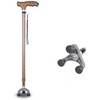 LED Light Crutch Adjustable Walking Wand Comfortable Grip Cane Stable