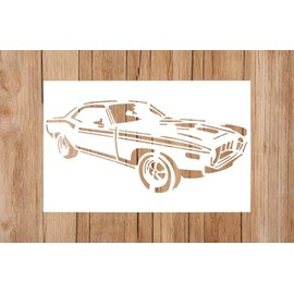 3"x 6.5" Car Stencil | Inspirational Street Art Graffiti Vintage Car Stencils for Painting on Wood, Glass, Wall, Rock, Fabric, Walls, Canvas, Glassware | Car Stencils