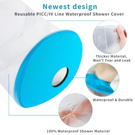 SUPERNIGHT Waterproof Cast Cover for Shower, Child Half Arm for Bathe, Watertight Cast Bandage Protector for Arm, Wrist and Hand Wounds (Short)