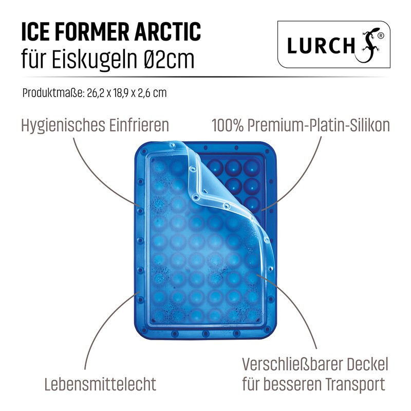 Lurch 240770 Ice Former Arctic Ball Diameter 2 cm Blue