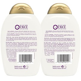 OGX Extra Strength Damage Remedy + Juego de champú y acondicionador de aceite de coco | For Dry Frizzy or Coarse Hair, Hydrating & Flyaway Taming Cond