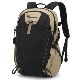 MOUNTAINTOP 30L Hiking Backpack Men Women Trekking Backpack Outdoor Backpacks with Rain Cover for Camping Hiking Travel, khaki