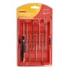 Amtech L2125 Impact Screwdriver with Bits, Clear, 6-Piece