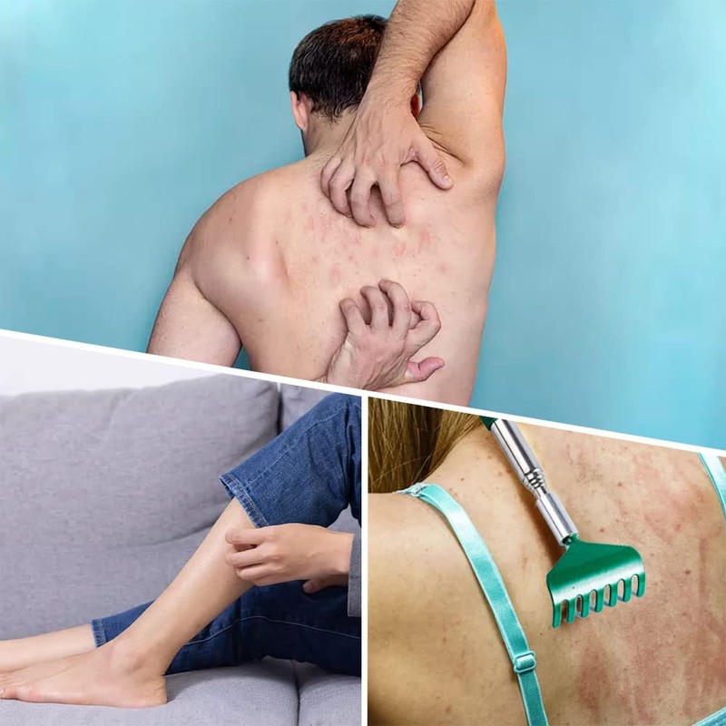 Pack of 4 Portable Extendable Back Scratcher with Telescopic Handle