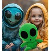 DolliBu Snug-Mooshies Green Alien Stuffed Animal Plush Toy - Space