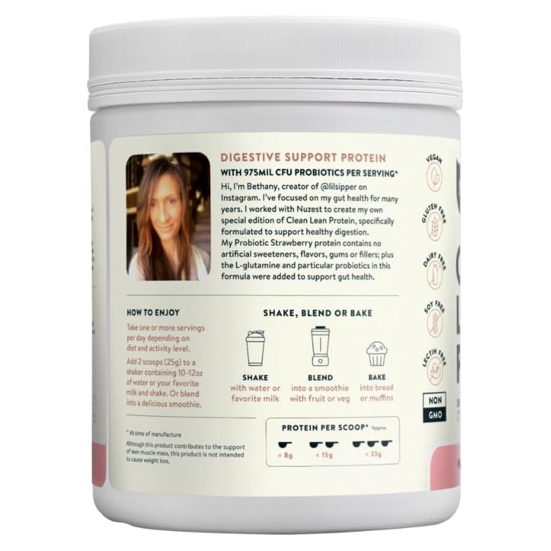 Nuzest- Proteína de Apoyo Digestivo Probióticos para la Salud Digestiva