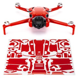WRAPGRADE Skin Stickers Compatible with DJI Mini 4 Pro | Full Wrap (Super Red)