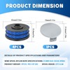 CHIHOLEN Pack of 4 Grass Trimmer Line Spool Compatible with